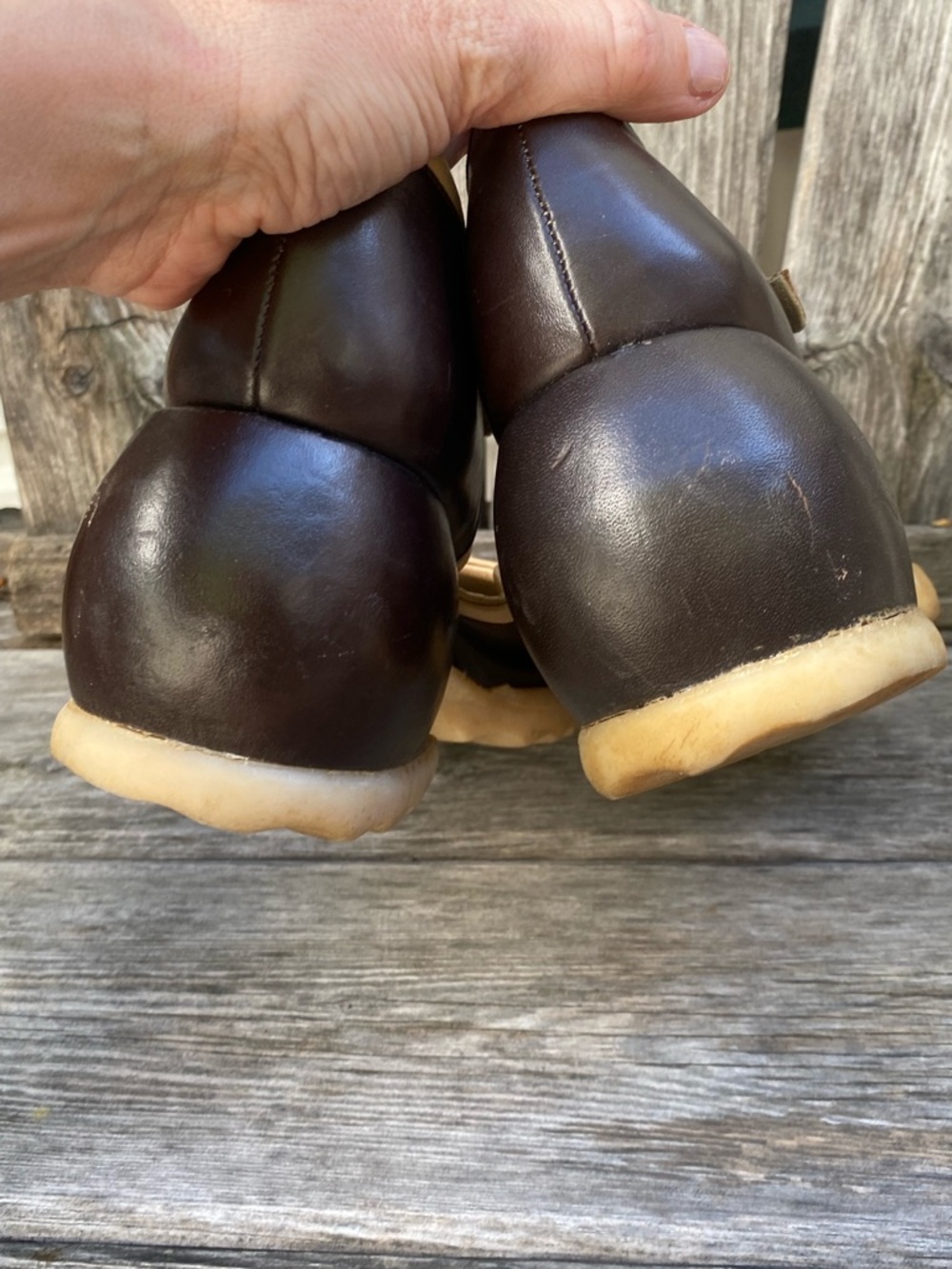 JOHN FLUEVOG Women’s Brown and Tan Mary Jane Heels - Leather Strap size 6 - Picture 11 of 15